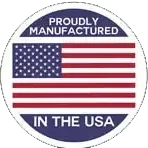 Proudly manufactured in the USA badge